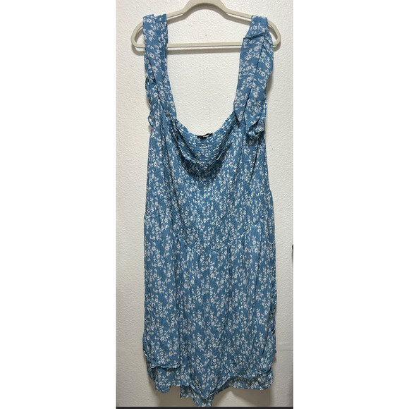 Hatch Blue Floral Maternity Midi Dress Size 4 0065 - Picture 2 of 9